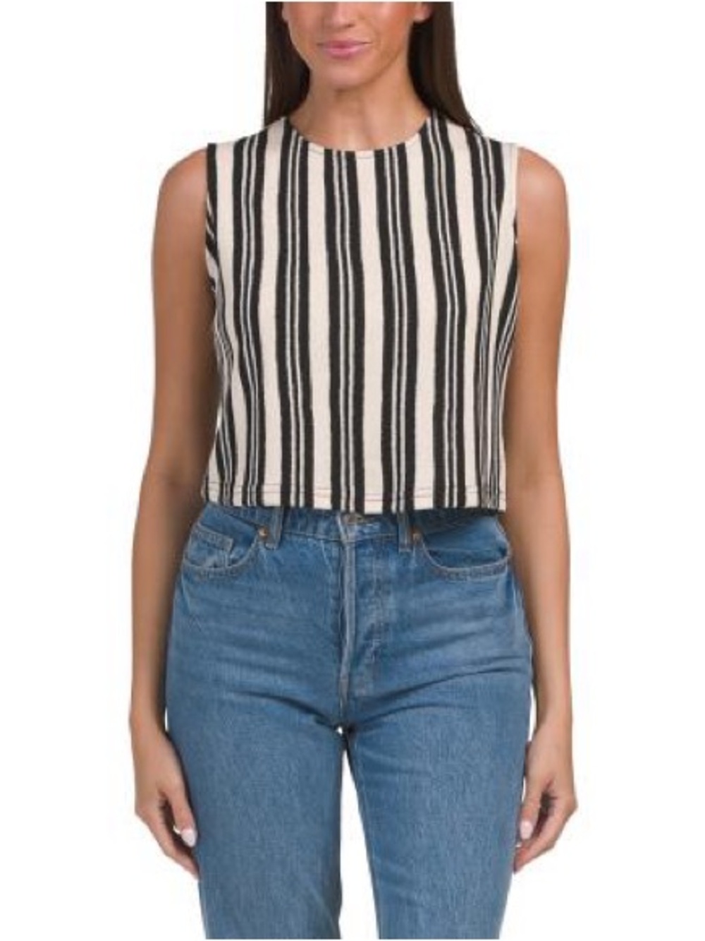 NWT Gemma + Jane Knit Jacquard Sleeveless Cropped Tank